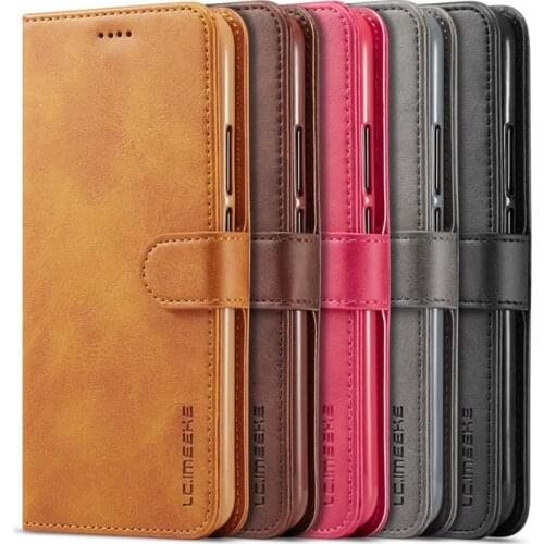 Luxury Anti-Shock Flip Magnetic PU Leather Phone Cover For Huawei Mate 20 Lite Wallet Card Slots for Huawei Maimang 7 Case