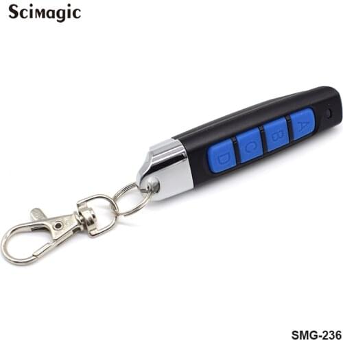 Scimagic 4 Key Buttons Garage Gate Door Remote Control 433MHZ Auto Pair Copy Remote Garage Door Opener Remote Control Duplicator
