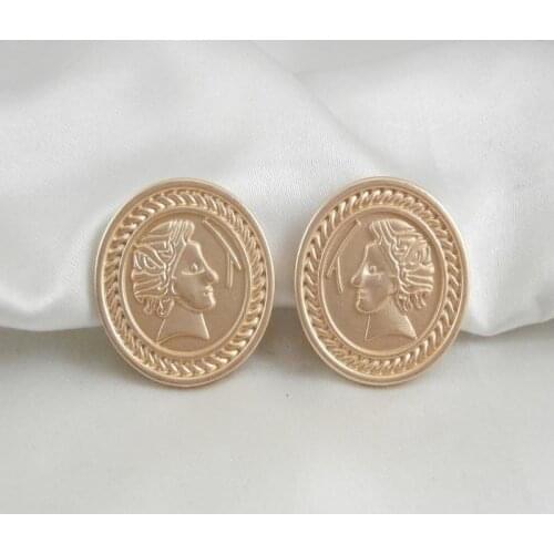 Circular avatars web celebrity style restoring ancient ways is beautiful delicate atmosphere ear clip earrings