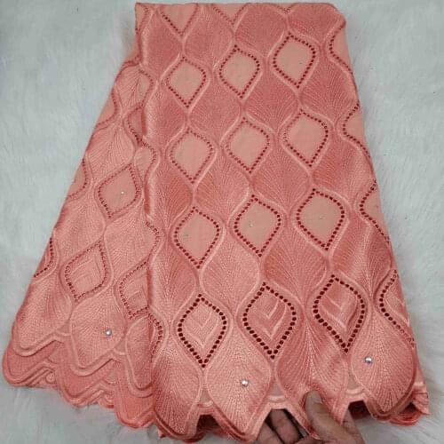 Swiss lace fabric 2021 high quality embroidery African cotton fabrics Swiss voile lace in switzerland popular Dubai style 5yards