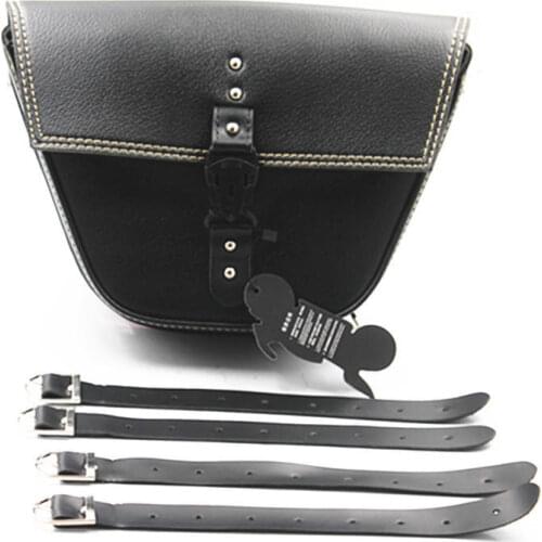Motorcycle PU Leather Saddlebag Storage Pouch Luggage Tool Bag Touring Chopper For Harley Yamaha Suzuki Kawasaki