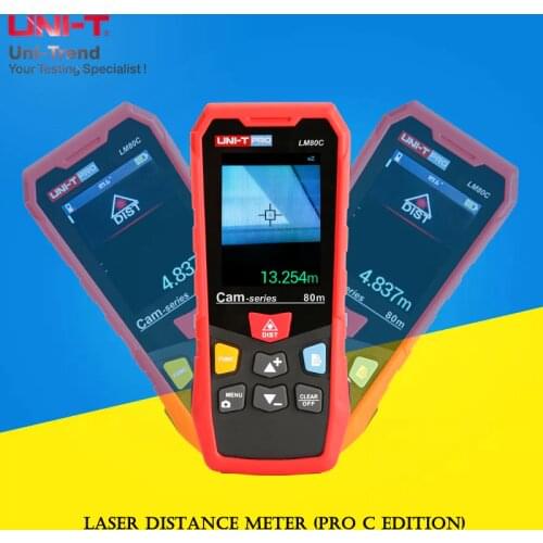 UNI-T LM80C/LM120C/LM200C Laser Distance Meter (Pro C Edition); 80/120/200m digital display laser electronic ruler