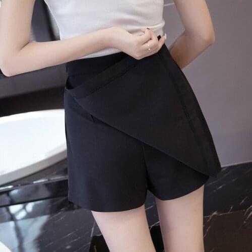 Split Bust Skirt Korean Version of the Loose Wild Skirt Female High-Waisted-Emptied Hip duan ku qun
