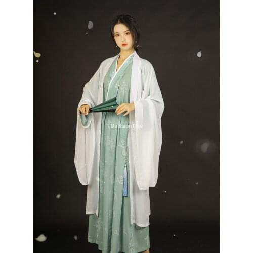 2021 chinese festival year costumes dresses for woman stage wear folk dancewear hanfu tang suit floral clothing princess dress