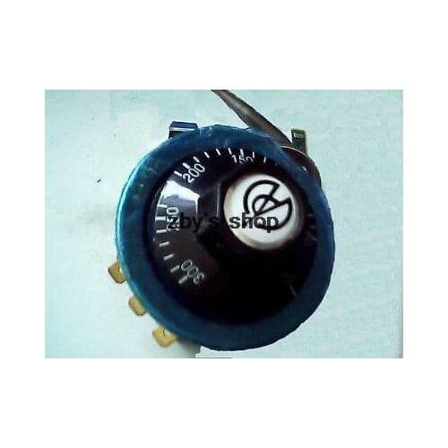 1PCS 220V 50-300 Celsius 3-Pin Thermostat Temperature Switch Knob Controller Probe