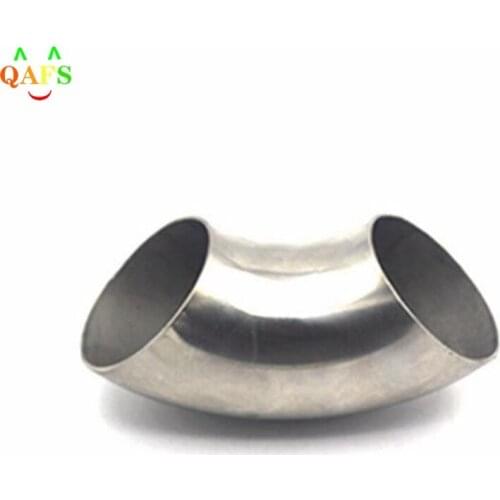1Pc Stainless Steel 90 Degree Bend 76mm Elbow Exhaust Pipe 3 Inch New Arrival