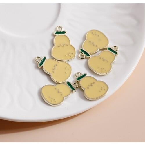 10pcs 13*21mm Cartoon Pear Charms for Jewelry Making DIY Cute Expression Girl Charms Pendants Necklaces Earrings Accessories