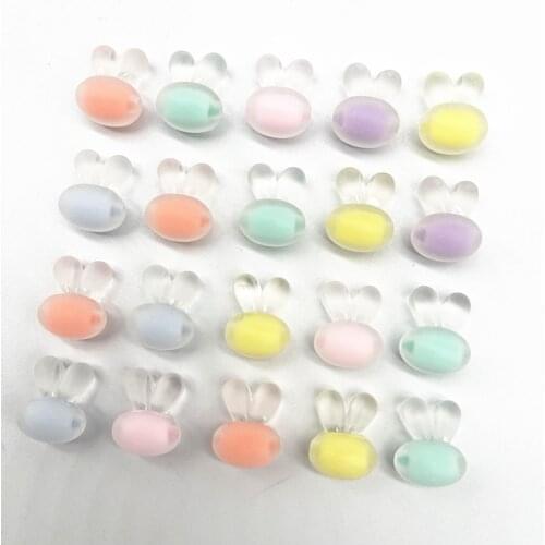 15pcs 13*15mm Acrylic Beads Loose Spacer Beads for Jewelry Making DIY Handmade Accessories (Hole:2.5mm)