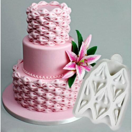 3D Cloud Cake Decorating Cake Mould Silicone Billow Puff Fondant Icing Mold DIY