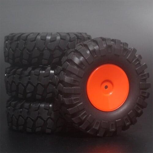 4PCs Rubber 108mm 1.9'' Rock Crawler Tyre Sponge inserts Included Wheels Rim For 1:10 Scale RC Model Car Tamiya CC01 D90