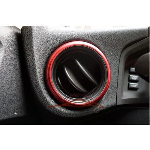Angelguoguo Air conditioning air outlet sticker/Instrument panel Air outlet decoration ring Fit for Subaru Outback BRZ