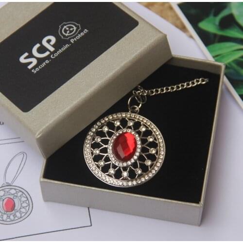 Anime SCP963 Doctor Brights Necklace Horcrux & Gift Card Cosplay Accessories Props Costume Anime Chain Pendent