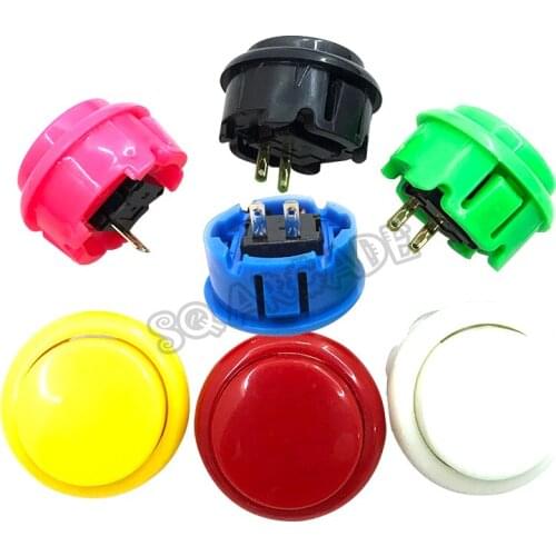 100pcs Free Shipping28mm Round plastic switch Arcade Push Button Perfect Replace SANWA OBSF-30 OBSN-30 OBSC-30 Button