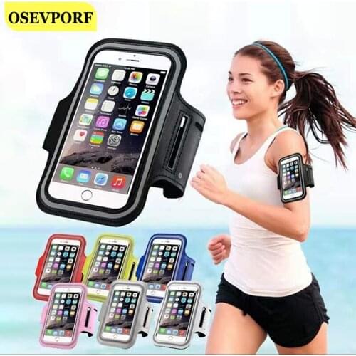 Telephone Sport Running Mobile Phone Touch Screen Case For iPhone Huawei Samsung Exercise Cover Arm Belt Bag SmartPhone Armbands