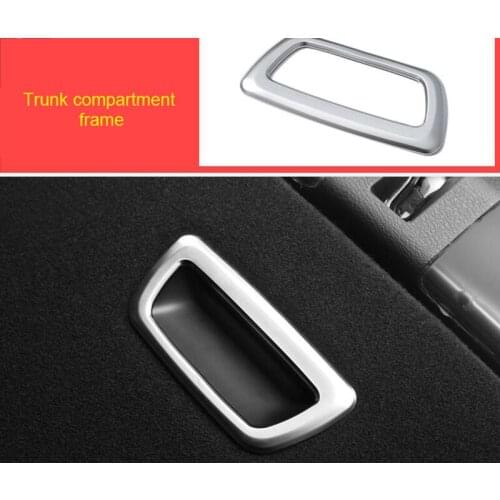 For BMW 2 series Gran tourer F46 218i 220i 2015-2019 ABS trunk compartment frame chrome molding trim 1pc