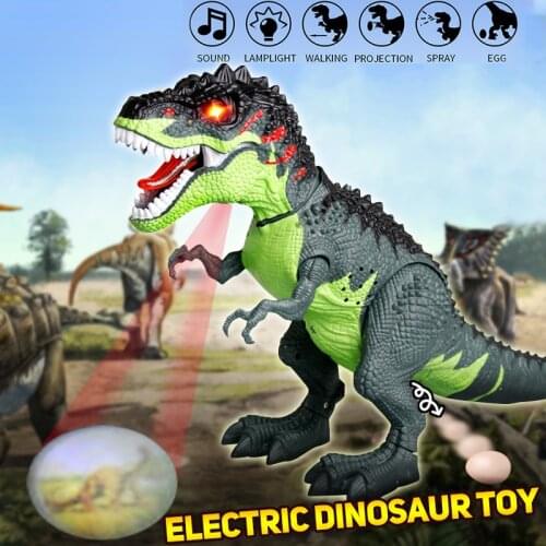 Electric Spray Dinosaur Moving Walking Dinosaur Walking Tyrannosaurus Rex Toy Electric Dinosaur Lay Eggs Kid Children Gift