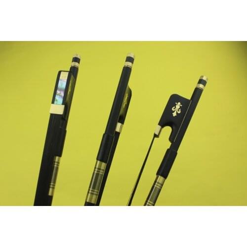 Hot sale PRO high quality black Carbon fiber viola bow black horse hair free shipping