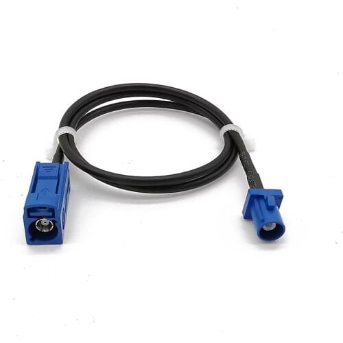 GPS Antenna Adapter Fakra Blue C Male to Female Extension Cable RG174 for Car Stereo Head Unit GPS Navigation 7-50CM