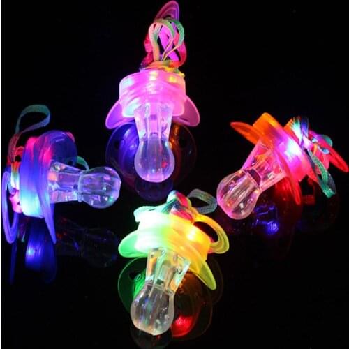 Fashion Led Wedding Dress Baby Party Supplies Funny Toy Pacifier Whistle Survival Tool Flash Glow Sticks Bar Event Free Shipping