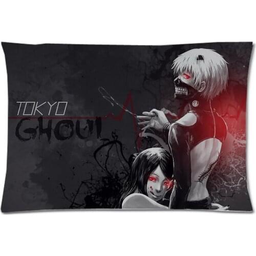 Tokyo Ghoul Two Side Print Pillowcase Custom Pillow slip Rectangle Polyester Pillow Case&Pillow Cover 50x75cm
