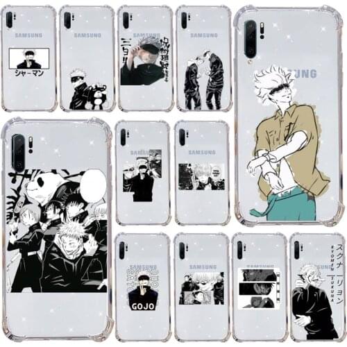 Anime Jujutsu Kaisen Phone Case Transparent For Samsung Galaxy A71 A21s S8 S9 S10 plus note 20 ultra