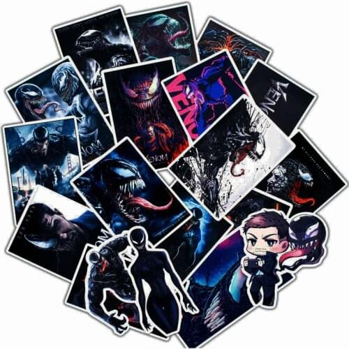 10/30Pcs Disney TV Movie Venom Stickers Laptop Bicycle Luggage Skateboard Guitar Waterproof Stikers Kids Graffiti Sticker Toys