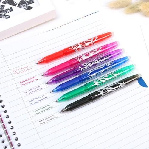 40 pcs/lot Erasable Gel Pen Cute Colorful ink 0.5 mm Signature Pens School Office writing Supplies Promotional Gift