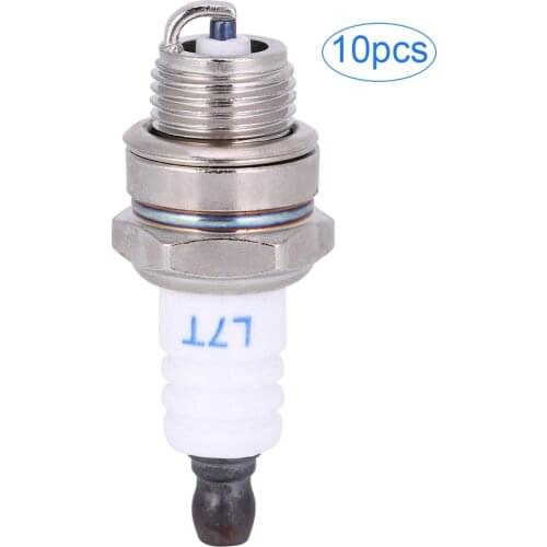 10PCs Sparking Plug Chainsaw Accessories Lawn Mower Parts Brass Ceramic for Hedge Trimmer