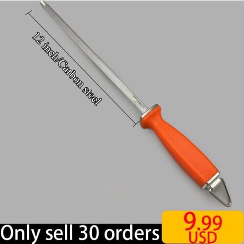 Professional Chef Knife Sharpening Rod Diamond Tungsten Steel Grinding Rod for Kitchen Knife and Stainless Steel Knife musat