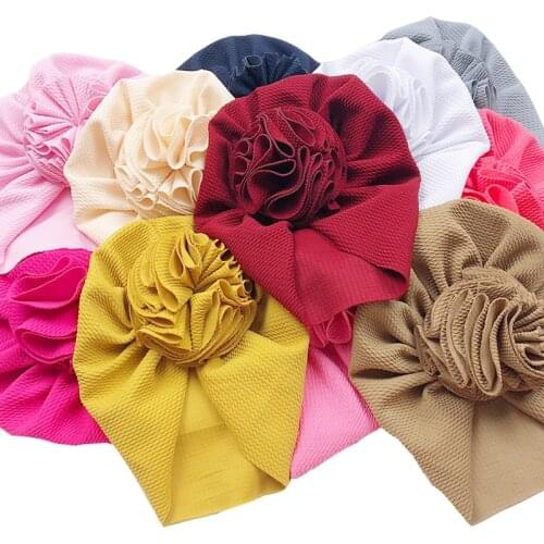 Baby Hats Cute Bow Newborn Infant Beanies Knitted Solid Color Boy Girls Beanie Caps kids Warmer Bonnet Casual Cap For 0-3Y Baby