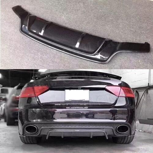 Carbon Fiber Rear Bumper Lip Diffuser for Audi A5 RS5 2015 not For A5 Standard Skid Plate Car Styling