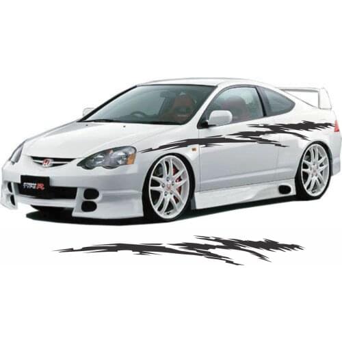 For 2Pcs VINYL GRAPHICS DECAL STICKER CAR BOAT AUTO TRUCK 100" 5RIP-116 RIPPED Car styling