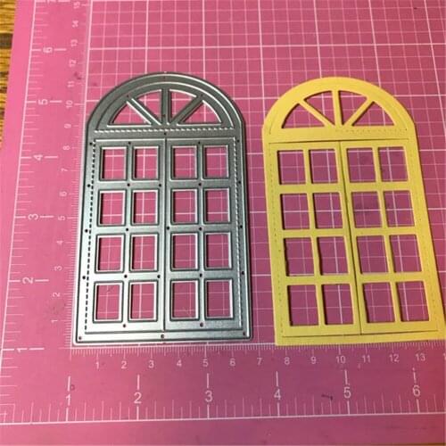 Window Die Card Decor Metal Cutting Dies 3D DIY Scrapbooking Stamp Carbon Sharp Craft Photo Frame Invitation Card Decor 66x110mm