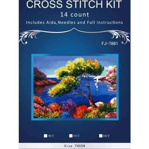 Top Quality Lovely Counted Cross Stitch Kit Dimensions Oil Painting summer Similar dmc threads