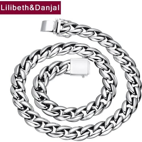 12mm Thick Smooth HorseWhipe Chain Necklace Pendant Pure 925 Sterling Silver Fashion Jewelry Women Men 2021 Free Shipping N15