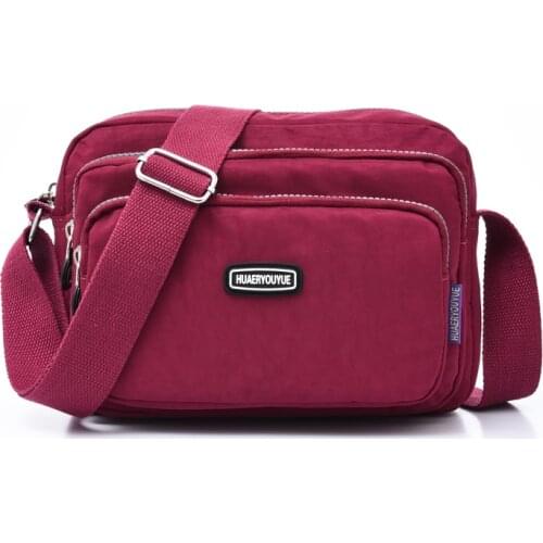 Ladies Fashion Shoulder Bags Women Designer Waterproof Nylon Handbag Zipper Purses Messenger Crossbody Bag Sac A Main