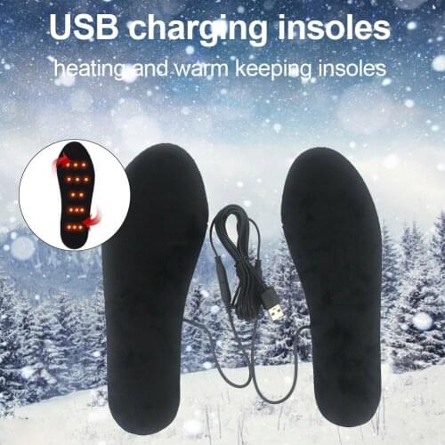 Winter Heated Insoles Cuttable Foot Warmer Heating Shoe Pad For Cold Winter Outdoor Activities Foot Heating Intelligent