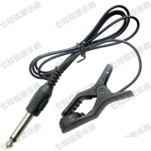 2 Pcs Universal Clip Line On Pickup Piezo For Guitar Violin Banjo Mandolin Ukulele with 1/4" Jack 1M Cable