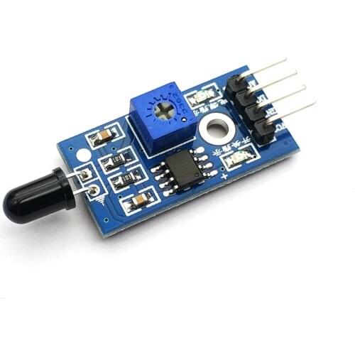 LM393 4 Pin IR Flame Detection Sensor Module Fire Detector Infrared Receiver Module for arduino Diy Kit