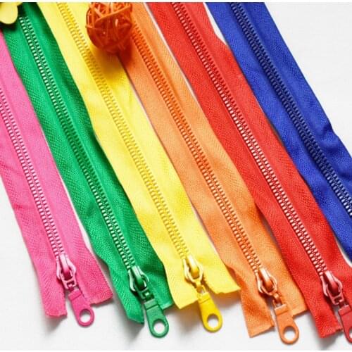 70/80 cm Resin Open End Zipper Jacket Clothe Cushion 5# Nylon Zipper for sewing/Garment accessories DIY Handmade Craft