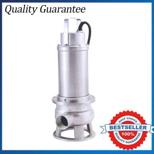 9.19380V Three Phase Stainless Steel Submersible Centrifugal Pump 1.1kw Dirty Water Pump For Basement