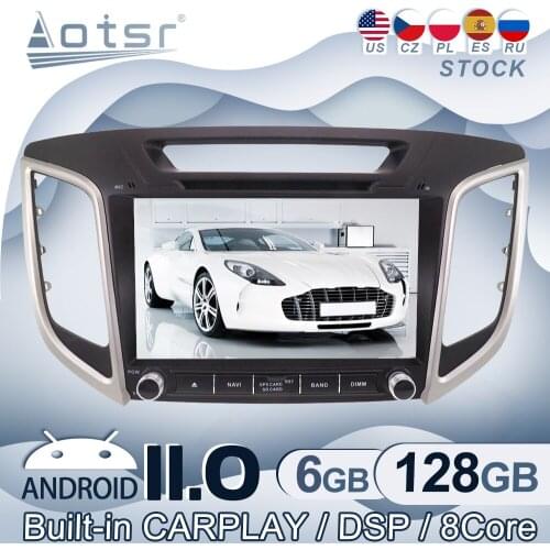 Android 11 For Hyundai IX25 Car Radio GPS Navigation Multimedia Video Player Stereo Audio Head Unit CD Player
