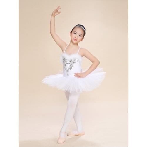 Ballet Tutu Costume Girls Professional Swan Lake Dancewear Stage Costumes White Dance Dress Wholesale