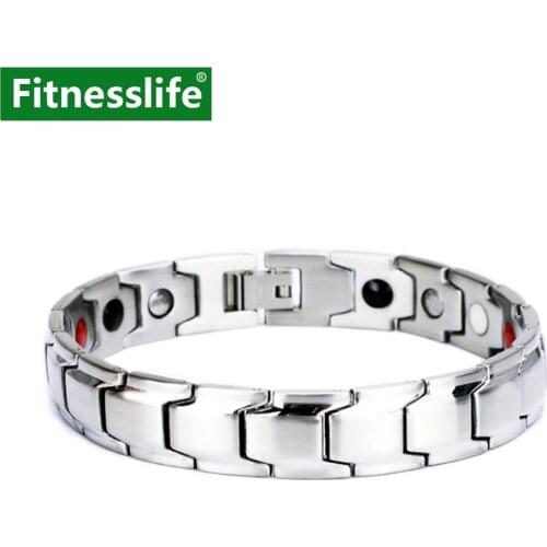 Bracelets Health Care Loss Weight Effective Therapy Wrist Negative Ion Neodymium Magnet Germanium Power For Man and Woman