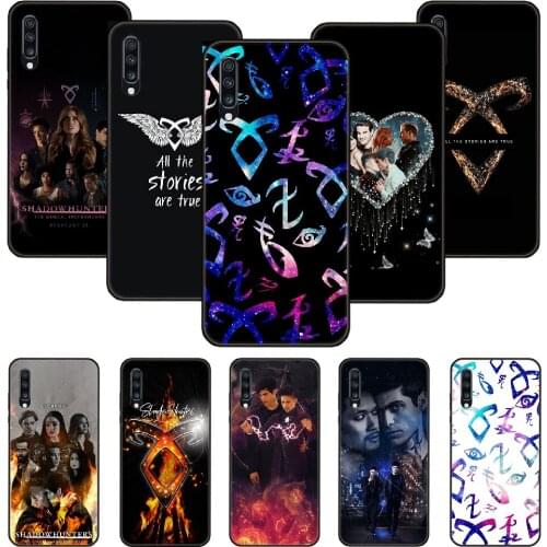 Phone Case For Samsung Galaxy A 50 51 71 70 7 5 10 20 30 40 41 21 S E Black Cover Shell Tpu Hoesjes 3D Back Art Shadowhunters