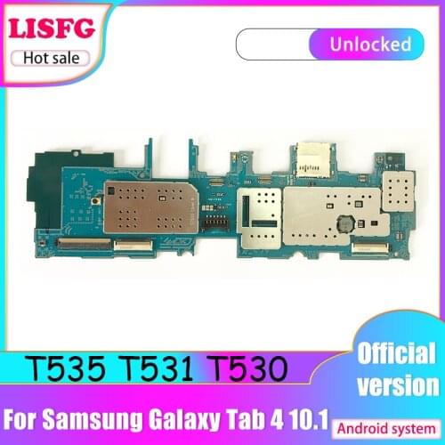 For Samsung Galaxy Tab 4 10.1 T535 T531 T530 Motherboard Unlocked For Samsung Galaxy Tab 4 10.1 T535 T531 T530 Logic Main Board