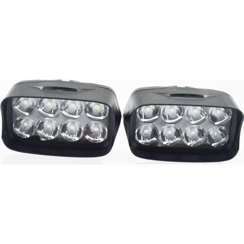 Motorcycle headlights 12w 8LED 1200LM spotlights super bright moto auxiliary work Lamp Scooter headlamp Motorbike Fog Lights