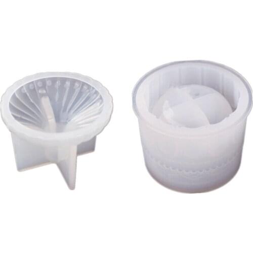 Box Resin Mold with Lids DIY Jewelry Jar Silicone Mold 3D Trinket Storage Jar Epoxy Resin Container Candy Box Mold Craft