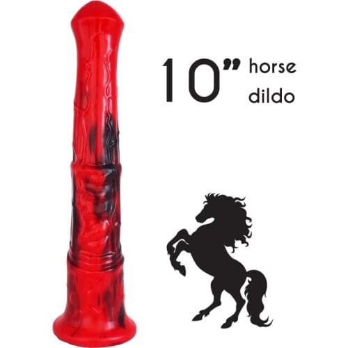 NUUN Animal Horse Dildo Realistic Equine Penis Long Stallion Cock Fetish Erotic Women Sex Toys Fantasy Anal Butt Plug Sex Shop