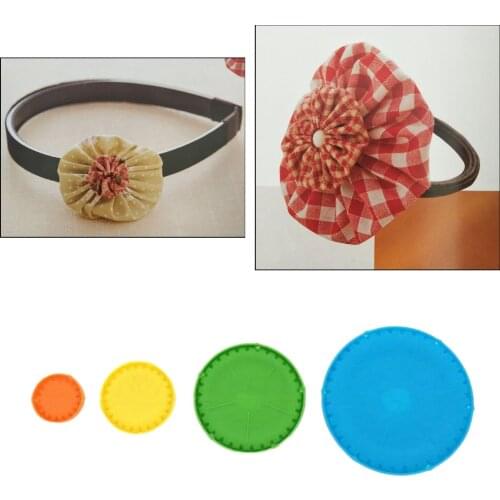 Quick Yo-Yo Makers Round Fabric Flower Templates Tools 4/6/9/12cm Extra Small Small Large Extra Large for an Easy Yo-Yo Quilt